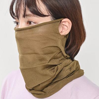 ふるさと納税 大和高田市 日本製 シルク100% スヌード 筒形 耳穴4穴 ネックウォーマー(オリーブ) (741-7590) |  | 01