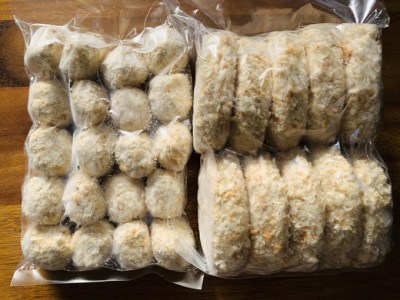 近江牛100％　コロッケ【800g(80g×10個】・ボールメンチカツ【340g（17g×20個）】セット【AB66SM1】