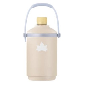 真空「温・冷」ペットボトルシリンダー ベージュ　マルチサイズ対応ペットボトルホルダー81287643【1719149】