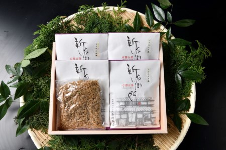 【かねきゅう】厳選ちりめんじゃこ！京風ちりめん山椒100g×2・湯葉入りちりめん山椒100g・黒粉七味ちりめん山椒100g