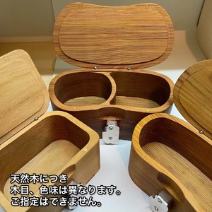 木製 黒鯛 餌箱 L2 累計600個 320g 620ml 金属ﾜﾝﾀｯﾁ 名入れ刻印無料  ﾍﾁ釣り 受注生産 mi0037-0016