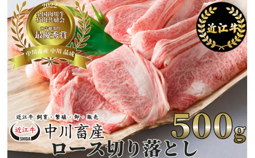 C24 令和4年度 全国肉用牛枝肉共励会 最優秀賞受賞 中川牧場の近江牛ロース切り落とし 500g[髙島屋選定品] （株）髙島屋洛西店