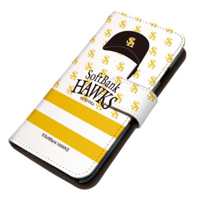 ふるさと納税 大野城市 福岡ソフトバンクホークス iPhoneケース 手帳型 pattern-ip7-15