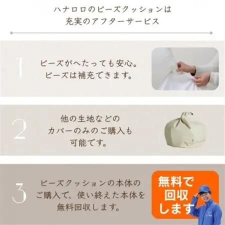 ハナロロのビーズクッション プレミアムポトラ100リットル ニットカバー付(アルクグリーン)【1349721】