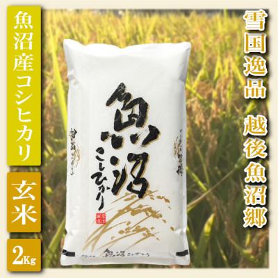 ふるさと納税 魚沼市 令和7年産【雪国逸品 玄米2Kg】越後魚沼郷 魚沼産コシヒカリ