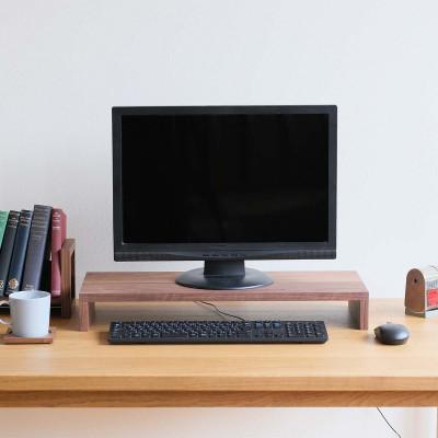 ふるさと納税 府中市 府中市の家具　モニタースタンド(収納ラック)　ウォールナット材 |  | 01