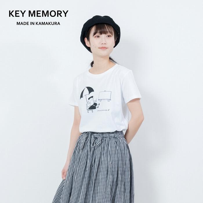 【ふるさと納税】《0》GrenouilleイラストTシャツ WHITE 【KEYMEMORY鎌倉】 | ふるさと 納税 楽天ふるさと 神奈川 ファッション ブランド 鎌倉 服 洋服 レディース メンズ 女性 男性 ナチュラル シンプル 可愛い かわいい おしゃれ 有名 人気 おすすめ