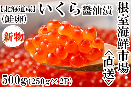 ＜12月8日決済分まで年内配送＞いくら醤油漬け(秋鮭卵)(新物)250g×2P B-11112