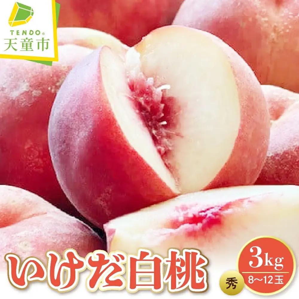 もも ( いけだ 白桃 ) 3kg フルーツ 果物 山形 桃