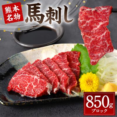 ふるさと納税 八代市 熊本名物 馬刺し 850g_004-4026
