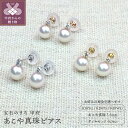 【ふるさと納税】 ピアス レディース ジュエリー アクセサリー あこや真珠 5.5mm ダイヤモンド 0.06ct K18 選べる 地金 3種 イエローゴールド ホワイトゴールド ピンクゴールド ジュエリーケース付 保証書付 k102-010