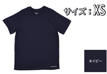 R×L（アールエル） メリノウール ウルトラライト ユニ Tシャツ（ユニセックス）ネイビー XSサイズ