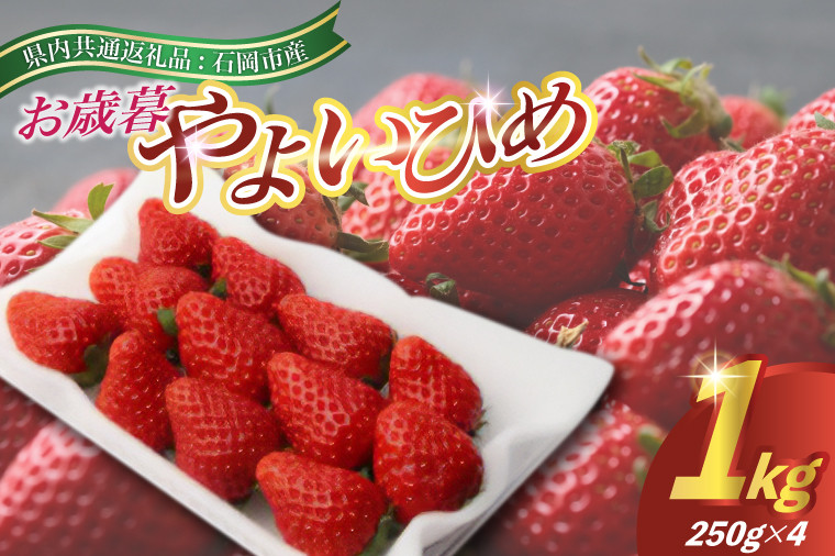 
            2025年12月より順次発送お歳暮やよいひめ250g(8～12粒)×4pc(県内共通返礼品:石岡市産 (BR032)
          