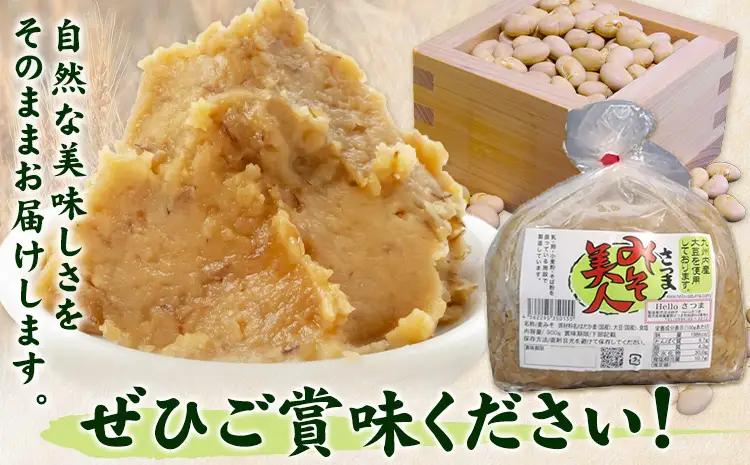 麦みそ さつまみそ美人 9kg 900g×10袋 Helloさつま《30日以内に出荷予定(土日祝除く)》