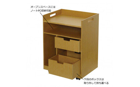 ＜静岡製作所＞リビングワゴン　ナチュラル【沖縄・離島不可】