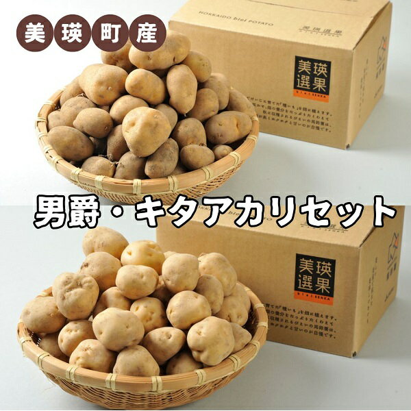 【ふるさと納税】≪令和7年産予約受付！≫美瑛町産 男爵 キタアカリ セット 食べ比べ 10kg 北海道 特別栽培 ジャガイモ 馬鈴薯 キタアカリ 芋 いも イモ ポテト 北あかり 男爵イモ 男爵いも 男爵芋 野菜 農作物 お取り寄せ 産地直送 秋野菜 美瑛選果