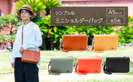 レザー ミニ ショルダーバッグ 本革 A5 レディース レザーバッグ 姫路レザー バッグ 革バッグ 肩掛けバッグ ボディバッグ サブバッグ メッセンジャーバッグ 肩掛け 斜めがけ 小さめ 軽量 姫路レザーのシンプルなミニショルダーバッグ 兵庫県 姫路市 キャメル