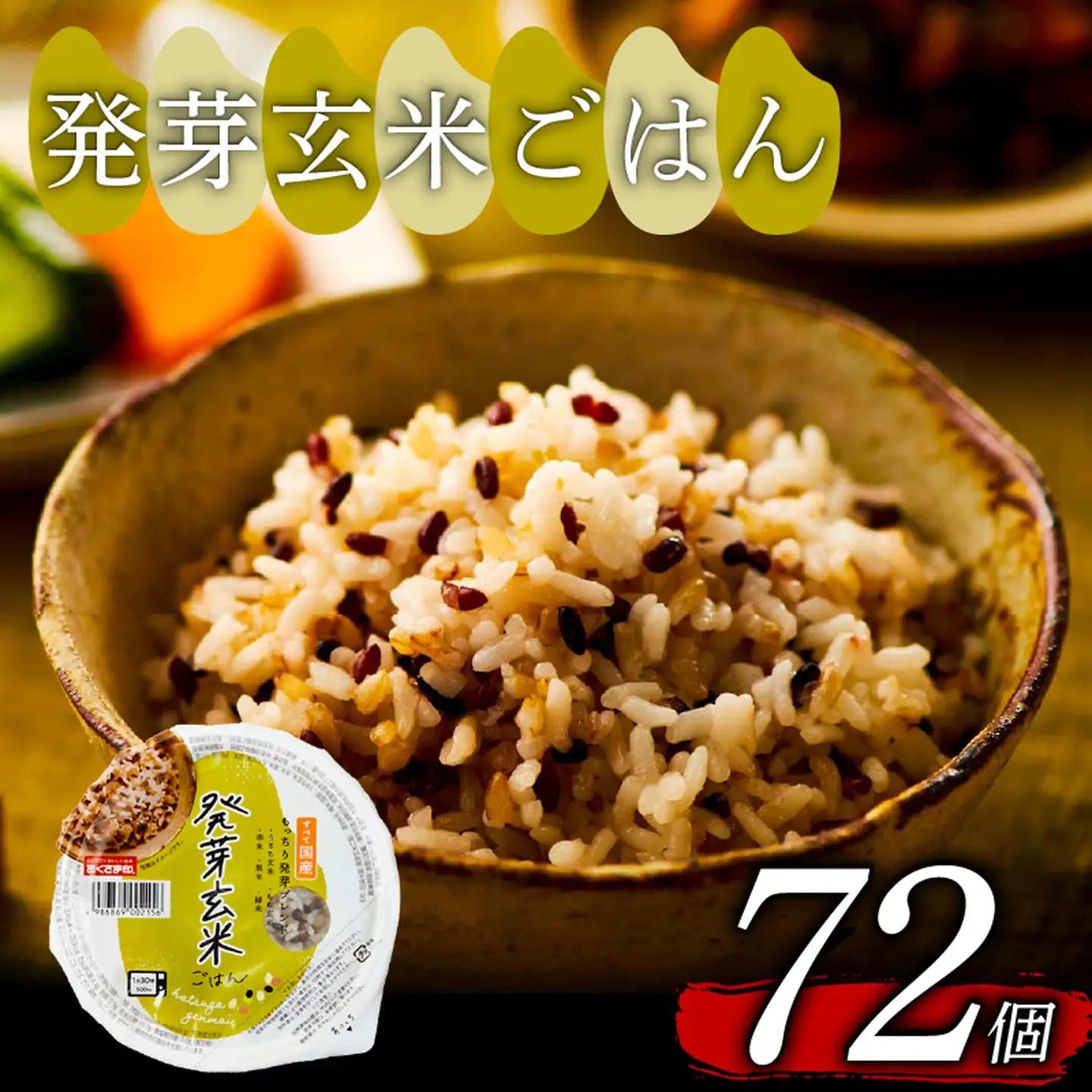 【玄米パック】 発芽玄米 国産100% もっちり 160g 計72個 玄米パック