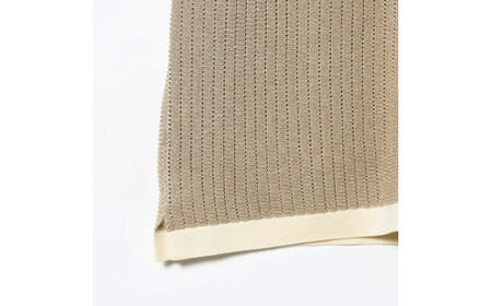 BEAMS PLUS ニットポロ "WASHI" 2トーン オフホワイト ( XLサイズ ) | ニット ポロシャツ メンズ シンプル 無地 プレゼント ギフト 父の日 新潟県 五泉市 株式会社ナック