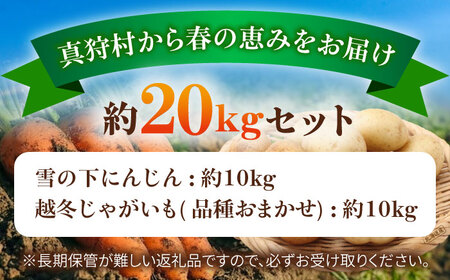 【先行予約】 雪の下にんじんと越冬じゃがいもセット 計20kg [BPAM031] 野菜セット