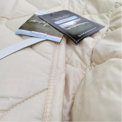 ふるさと納税 泉大津市 【クィーン】フランスウール100%羊毛わたベッドパッド(160×200cm) W100BP-Q |  | 01