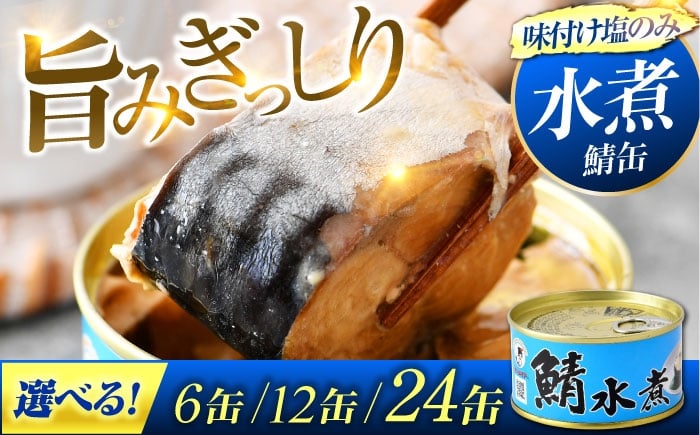 
            【年内配送】【選べる缶数】鯖水煮缶詰 6～24缶（180g/缶） |サバ缶 鯖缶 さば缶 鯖 サバ さば 缶詰 サバ缶詰 鯖缶詰 缶 詰合せ 詰め合せ セット 非常食 防災 備蓄 常温 常備食 保存食 [BFAB029]
          