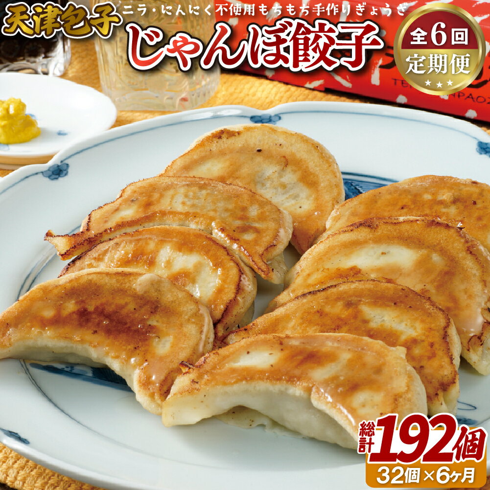 【ふるさと納税】【全6回定期便】天津包子 名物じゃんぼ餃子 32個【総計192個】ご当地 老舗 グルメ ソウルフード 中華 佐世保 ジャンボ餃子 ギョウザ ぎょうざ 贈答 ロングセラー おつまみ のし お中元 御中元 お歳暮 御歳暮 定期便 送料無料