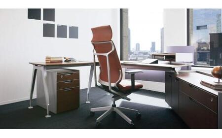 Mal5_コクヨチェアー　アガタ(チェスナットブラウン)／本革・カーペット用（Wキャスター）　／在宅ワーク・テレワークにお勧めの椅子