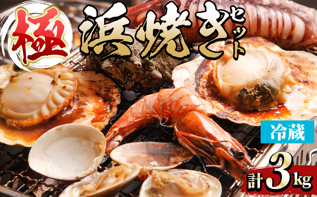 ＜平日着＞【極】浜焼きセット(約3kg)【sm-DD015・sm-DD016・sm-DD017・sm-DD018・sm-DD019】【Workplays】