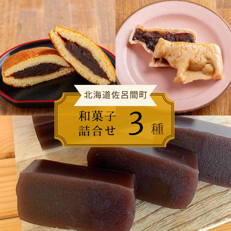 【ふるさと納税】ホッとする美味しさ 和菓子3種詰合せ（羊羹・どら焼き・最中） 【 ふるさと納税 人気 おすすめ ランキング 菓子 焼菓子 どら焼き 和菓子 ようかん 最中 あんこ 小豆 甘い 美味しい 北海道 佐呂間町 送料無料 】 SRMJ017