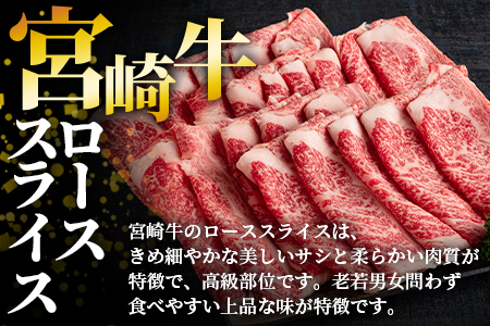 ＜宮崎牛ローススライス 900g＞上品の味の牛肉をしゃぶしゃぶ・すき焼きで！【MI195-hr】【肉の豊楽】