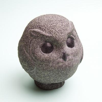 ふるさと納税 取手市 おなかいっぱい福が来る まあるいフクロウ満腹郎(ワシミミズク タイプ)