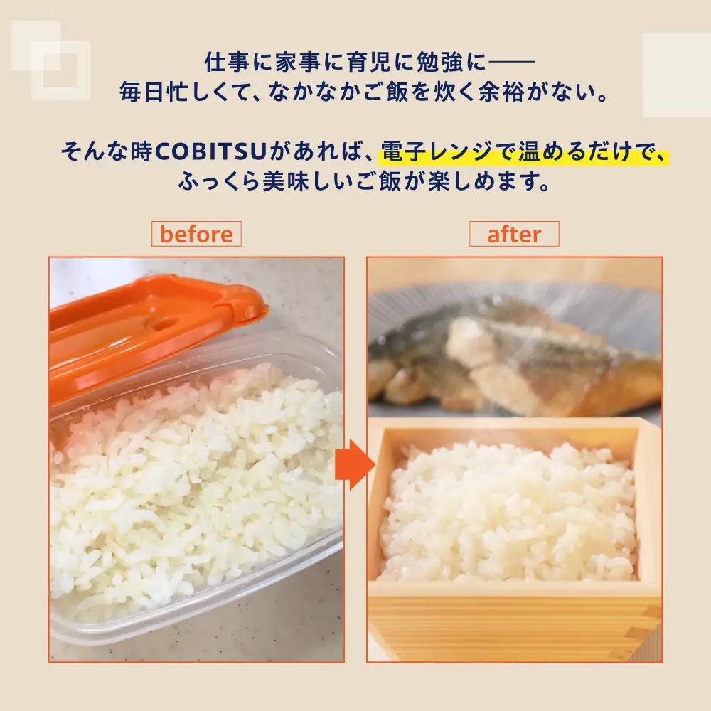 木製の冷凍ご飯容器　枡のおひつ「COBITSU」（こびつ）