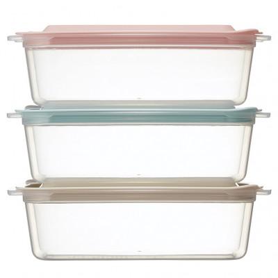 ふるさと納税 奈良市 フタをしたまま使える電子レンジ対応保存容器 700ml 3個セット FCNN7 574337 |  | 01