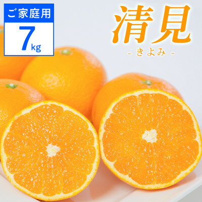 【ふるさと納税】【ご家庭用】清見 7kg 愛媛県 八幡浜市 西宇和地区 柔らかい果肉【G25-365】【配送不可地域：離島】【1716974】