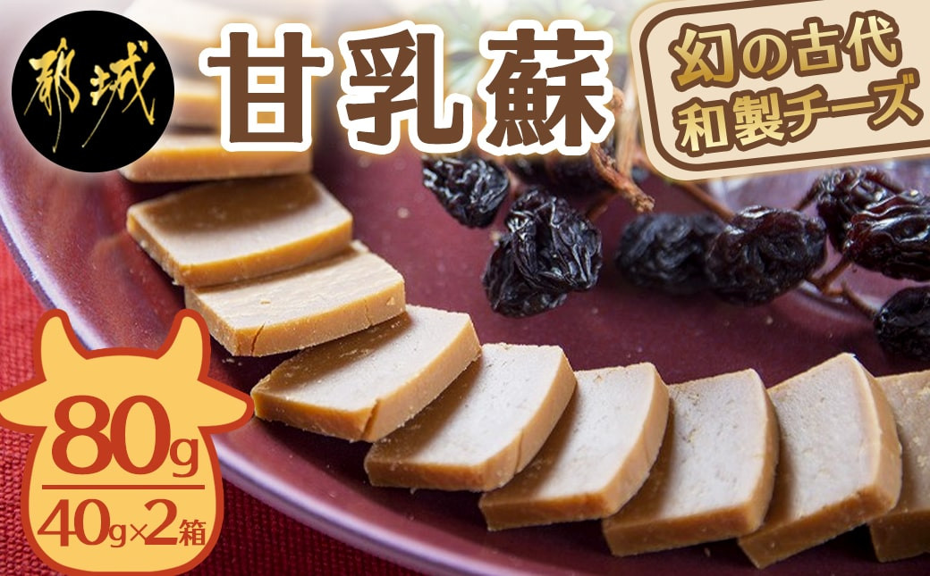 
            幻の古代和製チーズ甘乳蘇_MO-7001_(都城市) 自然食品 古代和製チーズ 40g×2(2箱) 計160g 伝統の珍味 新鮮牛乳の水分だけ蒸発 天然の健康食品 牛乳の成分をそのまま10分の1まで煮詰めて凝縮
          