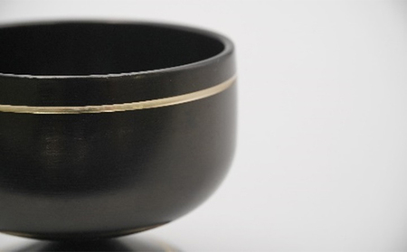 【高岡銅器】末広りん　ブラック