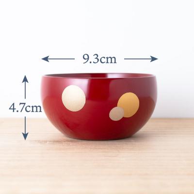 ふるさと納税 湯沢市 小鉢 ( 水玉 ) 朱 《 川連漆器 》 / 伝統的工芸品[L9201] |  | 02