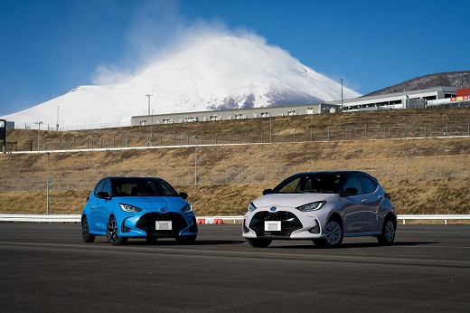 富士山と車両