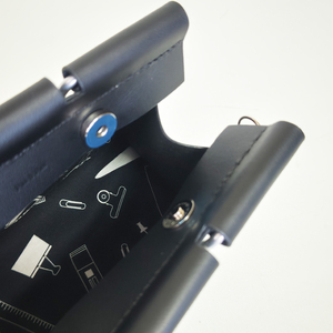 クリップバッグ Big【バッグ ダブルクリップ クリップ 本革 数量限定 手作り 革製品 小物 水戸市 茨城県】（AF-10）