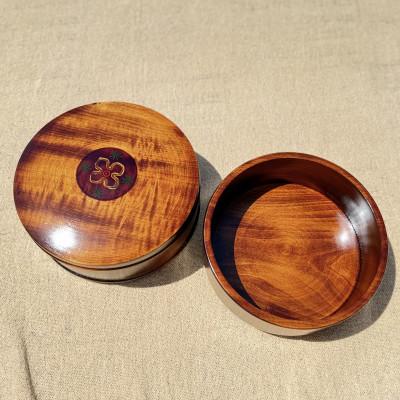 ふるさと納税 香川県 【香川漆器】18cm二段丸重箱　橘花文 |  | 02