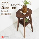 【ふるさと納税】＜ウォールナット_ディスプレイ Stand egg＞ ※3か月以内の発送になります。 スタンド エッグ フラワー 植栽 小物 コンパクト インテリア 木製 天然木 特産品 近藤工芸 愛媛県 西条市 【常温】