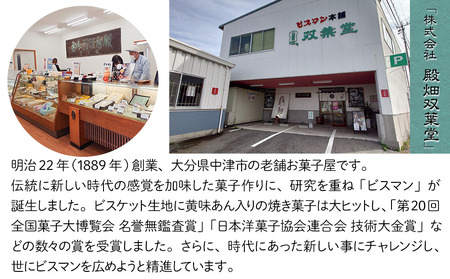 大分県中津銘菓 「ビスマン」・兄弟菓子「ダクマン」詰め合わせ 10個入り | お菓子 菓子 おかし スイーツ 洋菓子 和菓子 饅頭 まんじゅう 餡子 白あん ビスケット 茶菓子 焼き菓子 菓子折り 銘