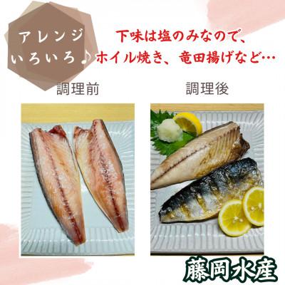 ふるさと納税 長崎市 【藤岡水産】長崎県産!無添加　塩さば　3kg |  | 01
