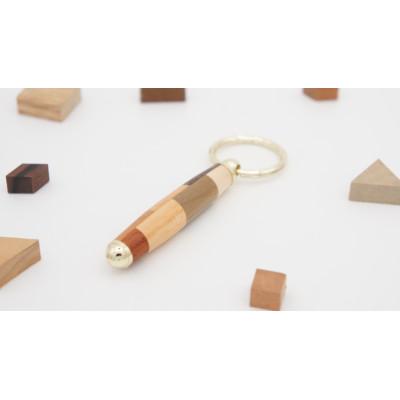 ふるさと納税 日南町 寄木のキーホルダー・チェック |  | 01