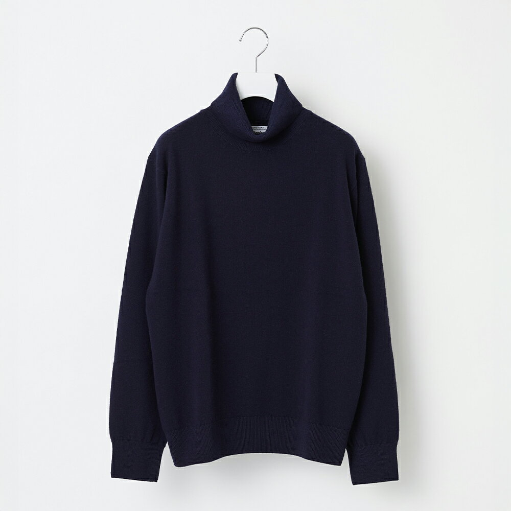【ふるさと納税】 ≪順次発送≫ Yonetomi×Spiber NEW BASIC KNIT TURTLE NECK PULLOVER NAVY 濃紺 ネイビー ニューベーシックニット 服 洋服 ユニセックス メンズ レディース ブランド 山形県 山辺町 送料無料 yt-ntpxn-sn ※沖縄・離島への配送不可