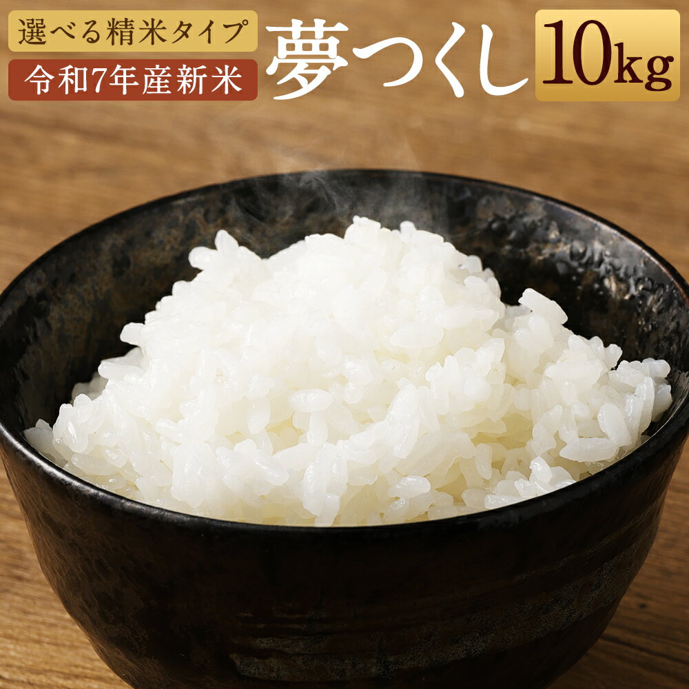 【ふるさと納税】夢つくし 特別栽培米 10kg 玄米/5分/7分/白米 選べる精米タイプ 令和7年産 新米 お米 精米 分付き米 福岡県産 九州産 送料無料
