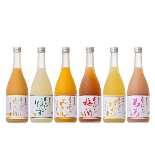 あらごしシリーズ 720ｍl 6本 セット ／ 梅乃宿酒造 お酒 リキュール ギフト 贈り物 プレゼント 人気 メーカー直送 みっく酒 ゆず みかん 梅酒 パイン もも 果実 奈良県 葛城市