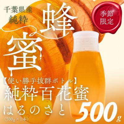 ふるさと納税 大網白里市 千葉県産純粋はちみつ【500g 1本 】はるのさと(百花蜜)
