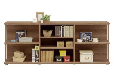 プラエ　180ソファバックシェルフ（ブラウン）